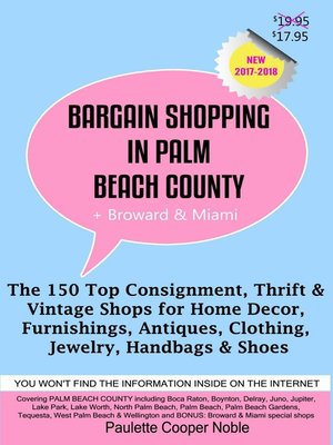 cover image of Bargain Shopping in Palm Beach County Plus Broward & Miami